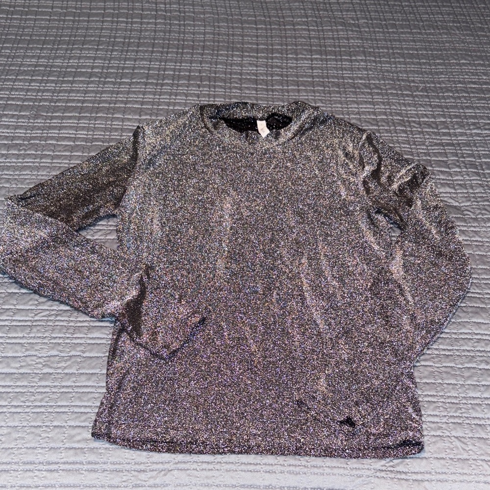 Wishlist glittery black long sleeve